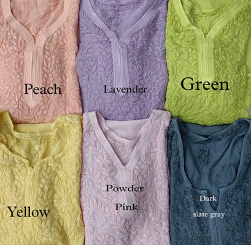 Beautiful Shades Of premium crepe slik kurtas