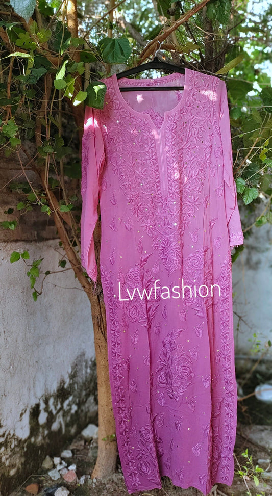 Feriha In Beautiful Shades Premium Georgette Long Kurtas