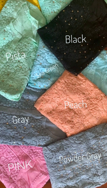 Feriha In Beautiful Shades Premium Georgette Long Kurtas