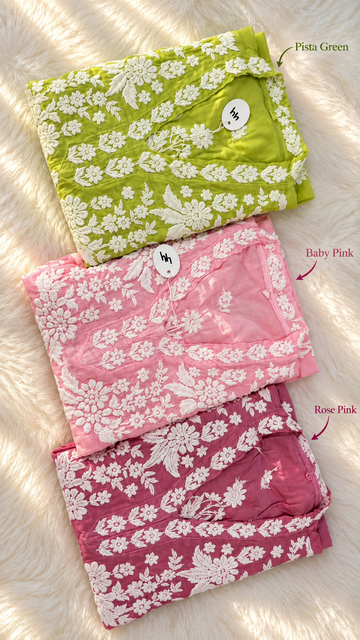 Meria Colours luxurious Chikankari Long Kurta for women