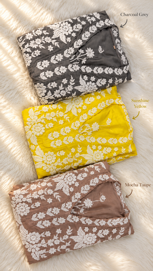 Meria Colours luxurious Chikankari Long Kurta for women