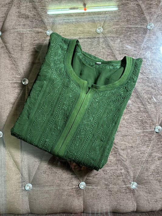 Heer Premium Georgette Chikankari Jaal Embroidery