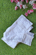 Luxurious LVW Fashion Chikankari premium cotton pant with intricate embroidery and comfortable fit, displayed on a neutral background.