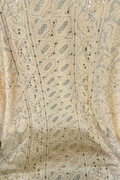 Handcrafted Roohi Chikankari and Mukaish premium georgette unstitched suit by LVW Fashion Luxurious Chikankari