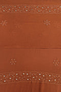 LVW Fashions Noori premium georgette Chikankari kurta and dupatta set in brown, showcasing intricate handmade Lucknow Chikankari embroidery.