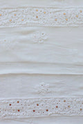 Noori premium georgette Chikankari kurta and dupatta set in brown, handmade Lucknow Chikankari by LVW Fashions.