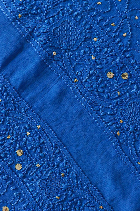 LVW Fashions Noori premium georgette chikankari kurta and dupatta set with intricate Lucknow chikankari embroidery.