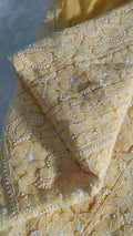 Beautiful handcrafted Chikankari full suit in faux Georgette, featuring traditional Lucknow embroidery by LVW Fashions.