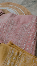 Handmade Lucknow Chikankari Kurta by LVW Fashions, featuring intricate embroidery and traditional Indian craftsmanship.