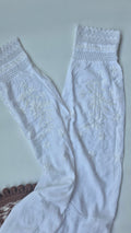 Soft cotton Afgani Chikankari pant by LVW Fashions, featuring traditional handmade Lucknow embroidery and intricate design.