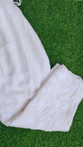 Handmade Chikankari plazzo pant from LVW Fashions, featuring intricate embroidery and traditional Lucknow Chikankari design.