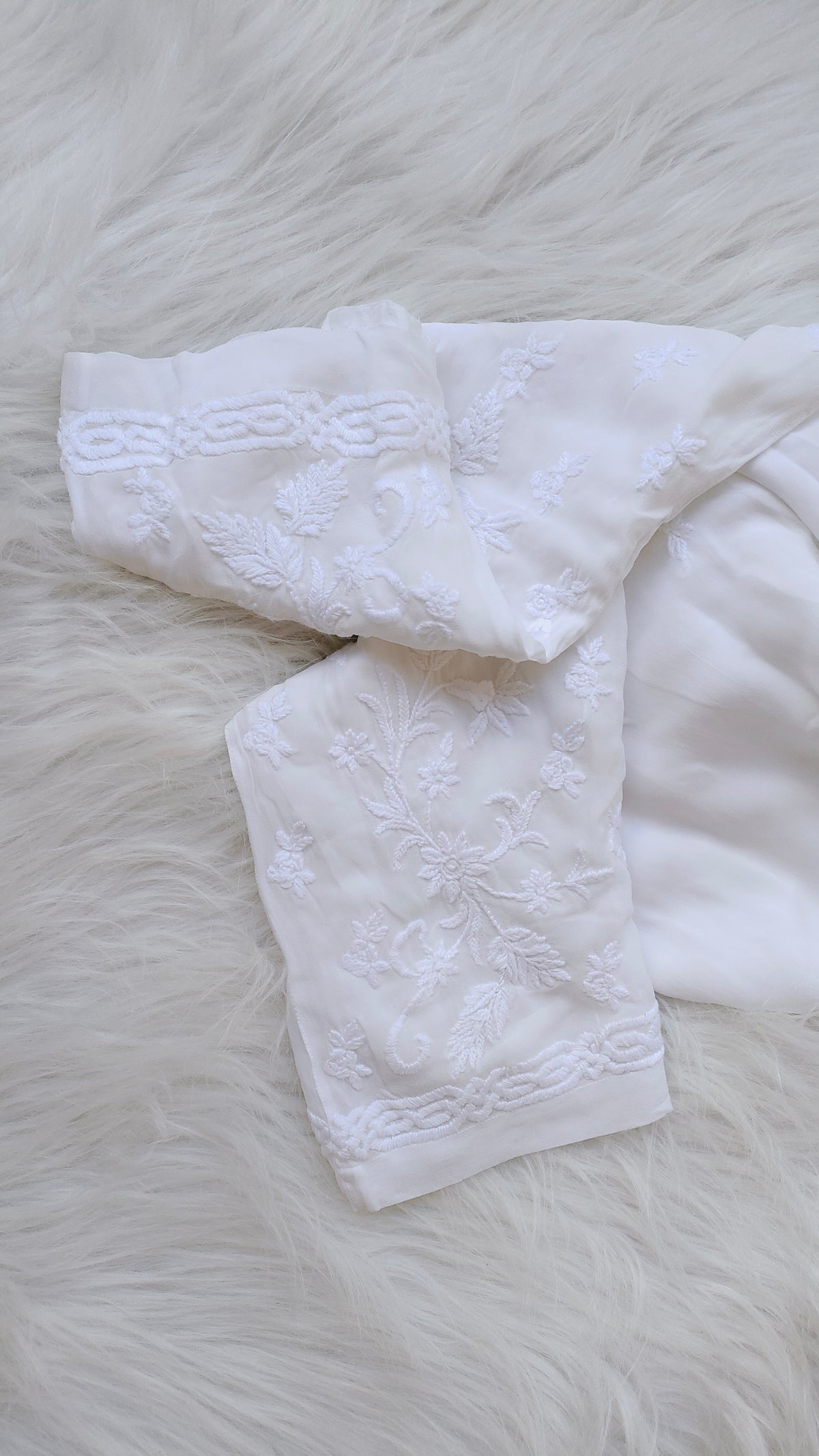 Handmade Chikankari plazzo pant by LVW Fashions featuring intricate Lucknow embroidery and a new stylish design.