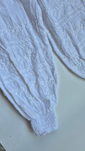 Premium cotton Chikankari bottom with elastic waist from LVW Fashions, featuring intricate Lucknow-style embroidery and handcrafted details.