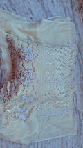 Noori Rose embroidery premium chanderi kurta and dupatta set by LVW Fashions, handcrafted Lucknow chikankari, unstiched fabric.