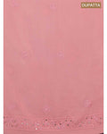 Zainab Premium Georgette Unstitched Kurta Dupatta Set by LVW Fashions with handmade Lucknow Chikankari embroidery on kurta and dupatta
