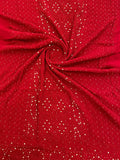 Beautiful red handmade Chikankari Kurta and dupatta set in premium georgette, ideal for plus-size, by LVW Fashions.