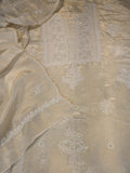 Shimmer Premium Georgette Chikankari Luxurious Women Kurta Set by LVW Fashions, featuring handmade Lucknow Chikankari with matching dupatta.