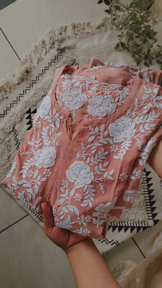 Azhel Co-ord Set With back And Sleeves Embroidery Special (One Creation)