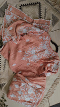 LVW Fashions Azhel Co-ord Set with intricate back and sleeve embroidery, handmade Lucknow Chikankari kurta, one-of-a-kind design