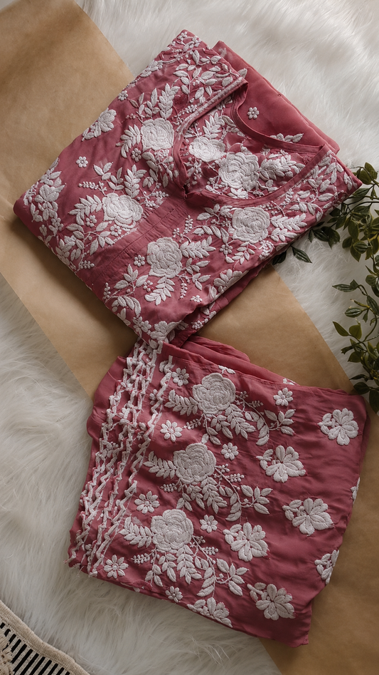 Azhel Co-ord Set With back And Sleeves Embroidery Special (One Creation)