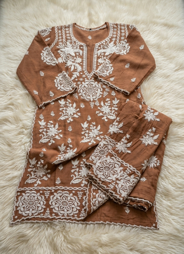Hershey's Kiss 3D co-ord Set Wedding Luxurious Collection Premium Silk Co-ord Set Front Back Embroidery Special (Limited Edition)
