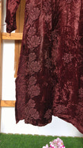 Handcrafted Kashmiri Makhmal Chikankari kurta by LVW Fashions, soft, warm, luxurious embroidery for winter wear.