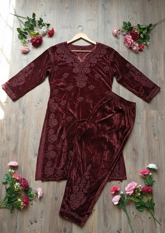 Get Ready For Winter Kashmiri Makhmal Pure Handcrafted Chikankari embroidery Soft & warm Luxurious Craft