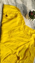 Dove Premium Resham Silk Chikankari Kurta by LVW Fashions, handmade Lucknow chikankari with a super shining finish.