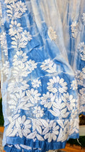 Feria Premium Silk Chikankari Tye Dye Long Kurta by LVW Fashions, handmade Lucknow Chikankari with intricate embroidery.