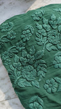 Beautiful Feriha Premium Georgette Chikankari long kurta in a lovely shade, handmade by LVW Fashions with intricate Lucknow Chikankari.