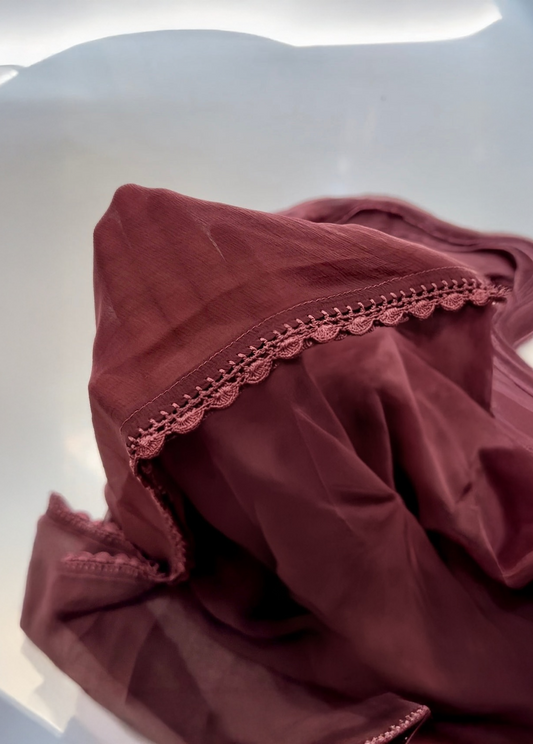 Luxury full front jaal design on LVW Fashions premium georgette Chikankari kurta, handmade Lucknow Chikankari set.