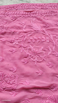 Mahira Gold Rose premium georgette palazzos set with handmade Lucknow chikankari kurta from LVW Fashions, XXS size.