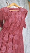 Luxurious Noorani Premium Silk Chikankari Kurta by LVW Fashions with intricate Lucknow embroidery and elegant hand-crafted design.