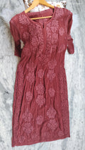 Noorani premium silk Chikankari kurta by LVW Fashions featuring intricate Lucknow embroidery and luxurious handcrafted look.
