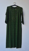 Noori luxury georgette kurta with intricate chikankari and mukaish embroidery, handmade by LVW Fashions, in a new premium design.