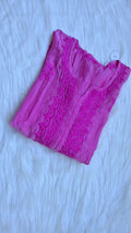 Pink premium soft silk long Kurta with intricate handmade Lucknow Chikankari embroidery, crafted by LVW Fashions.