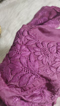 Premium silk Chikankari kurti for women by LVW Fashions, handmade Lucknow Chikankari detailing in a traditional design.