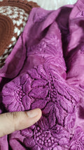 Premium silk Chikankari kurti for women by LVW Fashions, handmade Lucknow Chikankari kurta with intricate embroidery.