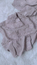 Rose premium silk Chikankari kurta by LVW Fashions, handmade Lucknow luxury look embroidered kurta with intricate floral design