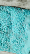 Ruhani Premium Georgette Chikankari Long Kurta by LVW Fashions featuring intricate handmade Lucknow chikankari embroidery.