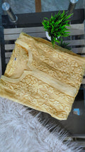 Handmade Saba Gulab Luxurious Georgette Chikankari Kurta by LVW Fashions featuring intricate Lucknow-style embroidery.