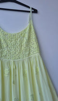 Handmade Jugnu Tulip Georgette Chikankari Tunic by LVW Fashions, featuring intricate Lucknow chikankari embroidery.