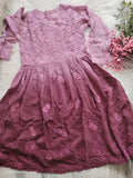 Premium silk Afgani tunic with intricate Lucknow Chikankari embroidery and wine grape design by LVW Fashions.