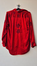 Stylish premium silk Chikankari handcrafted shirt by LVW Fashions featuring intricate Lucknow embroidery.