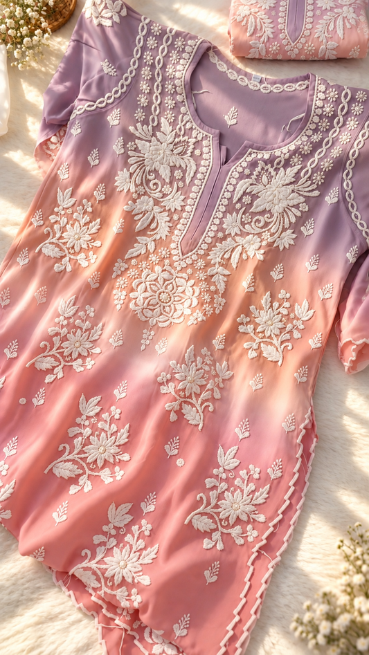 Chikankari kurti