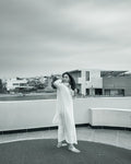 White Hania premium georgette handcrafted Chikankari kurta by LVW Fashions, featuring intricate Lucknow embroidery.