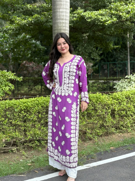 Rehmat Premium Soft Premium Georgette Chikankari co-ord Set