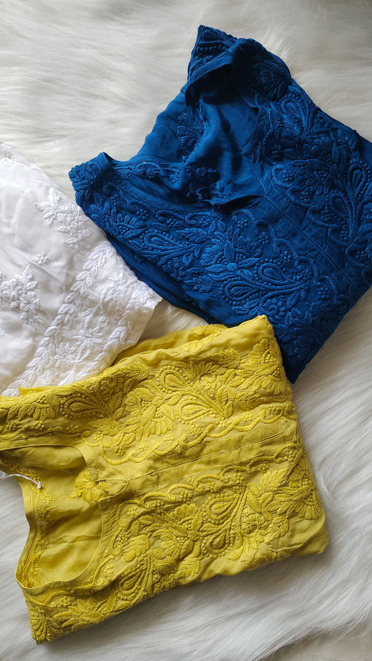Rafiha  Premium Soft Cotton Silk Chikankari co-ord Set Rafiya