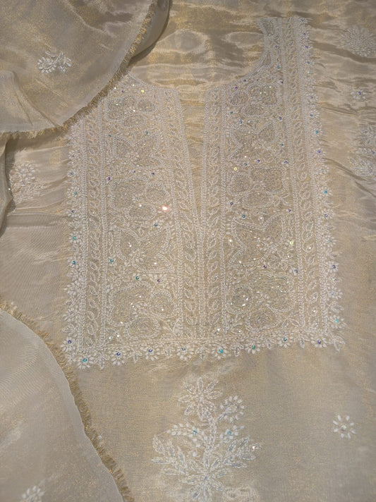 Shimmer Premium Georgette Chikankari Luxurious Women Kurta Set