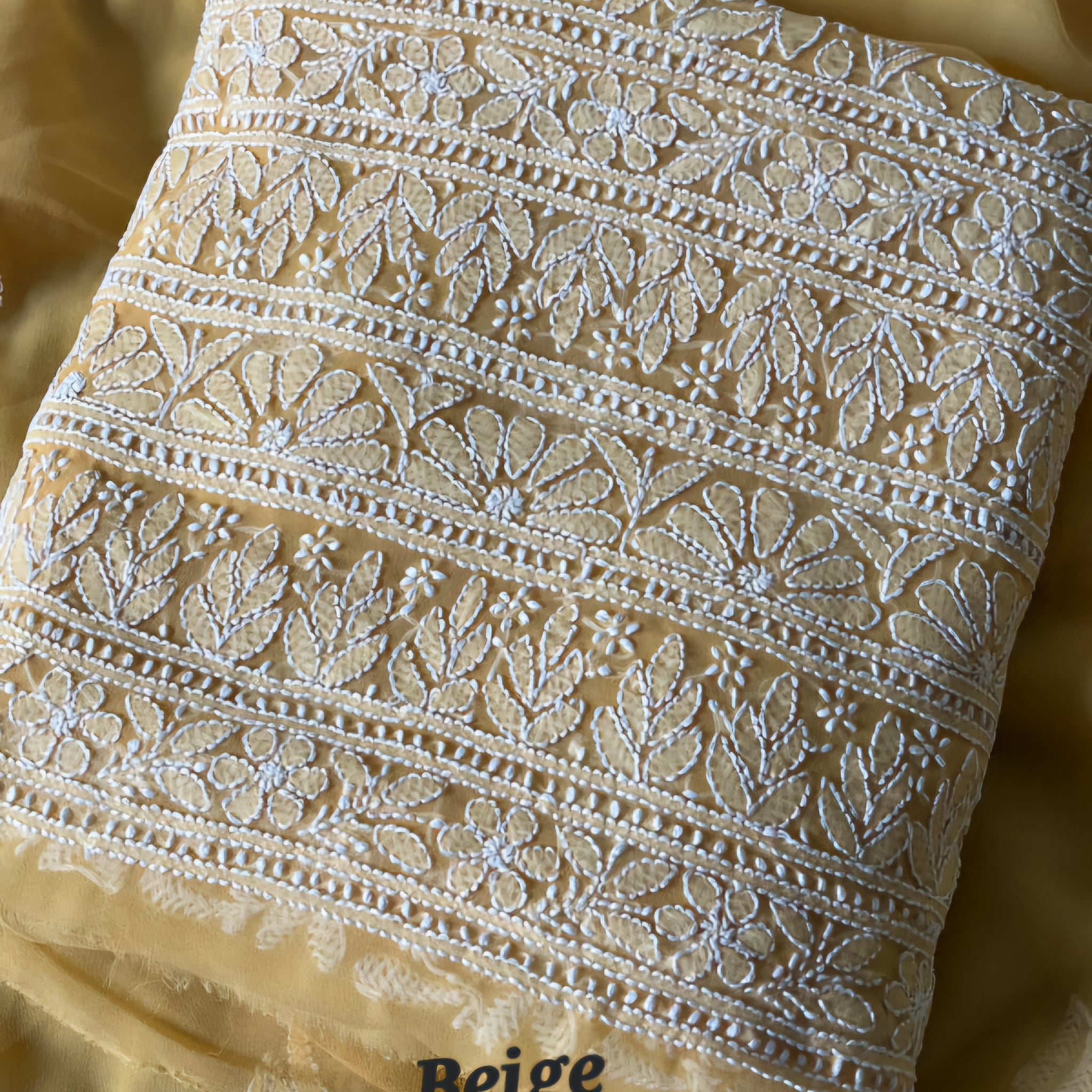 Beautiful Premium Faux Georgette Pure Handcrafted Chikankari Suits
